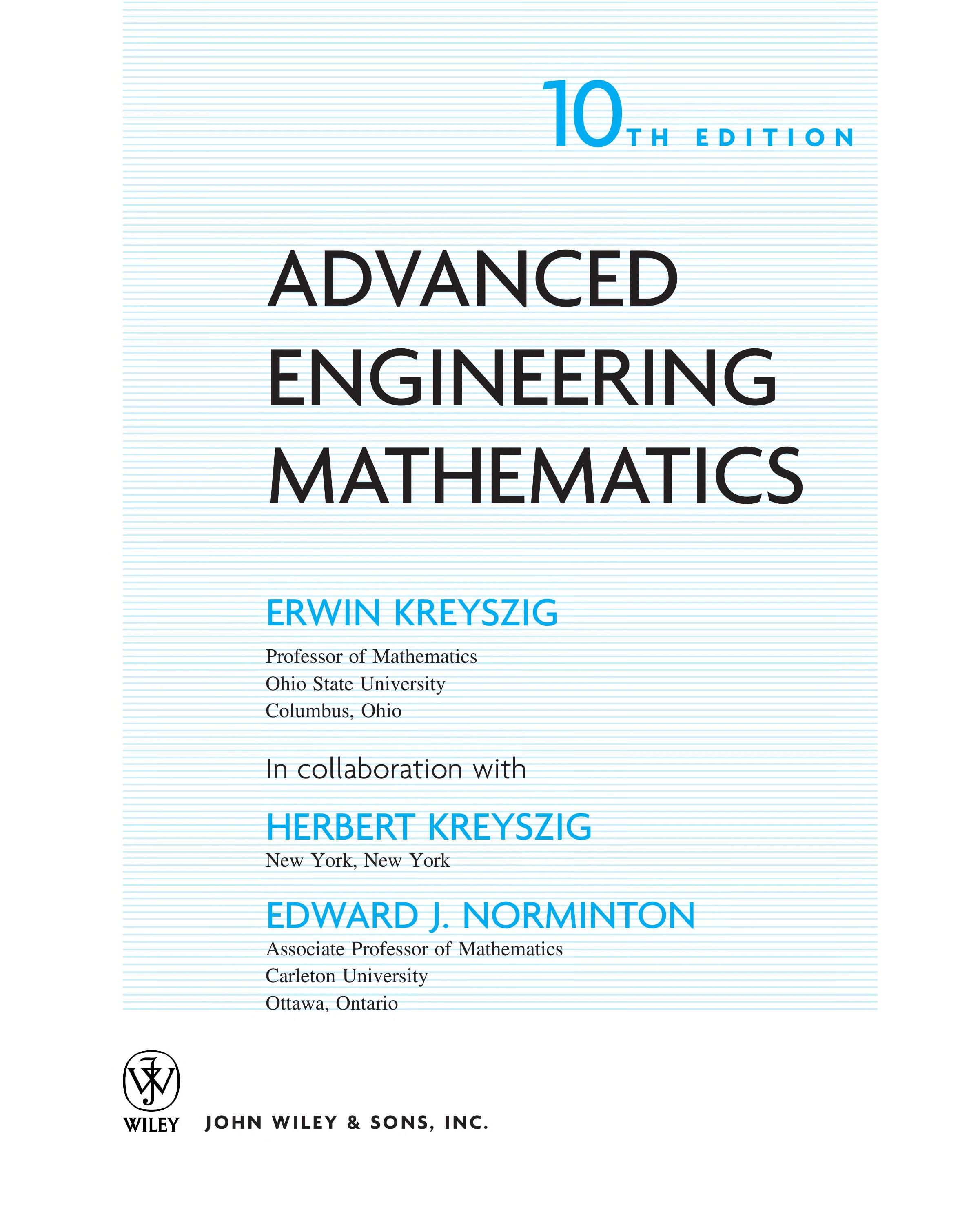 Advanced Engineering Mathematics