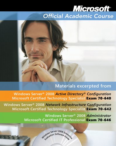 MOAC 70-642-646 Windows Server 2008 Administrator TXT with 70-642-646 Lab Manual Set