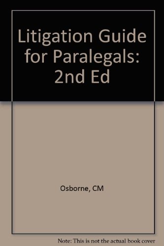 Litigation Guide For Paralegals: Research And Drafting