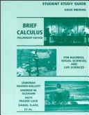Brief Calculus, Student Study Guide