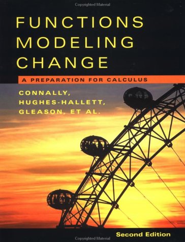Functions Modeling Change A Preparation For Calculus