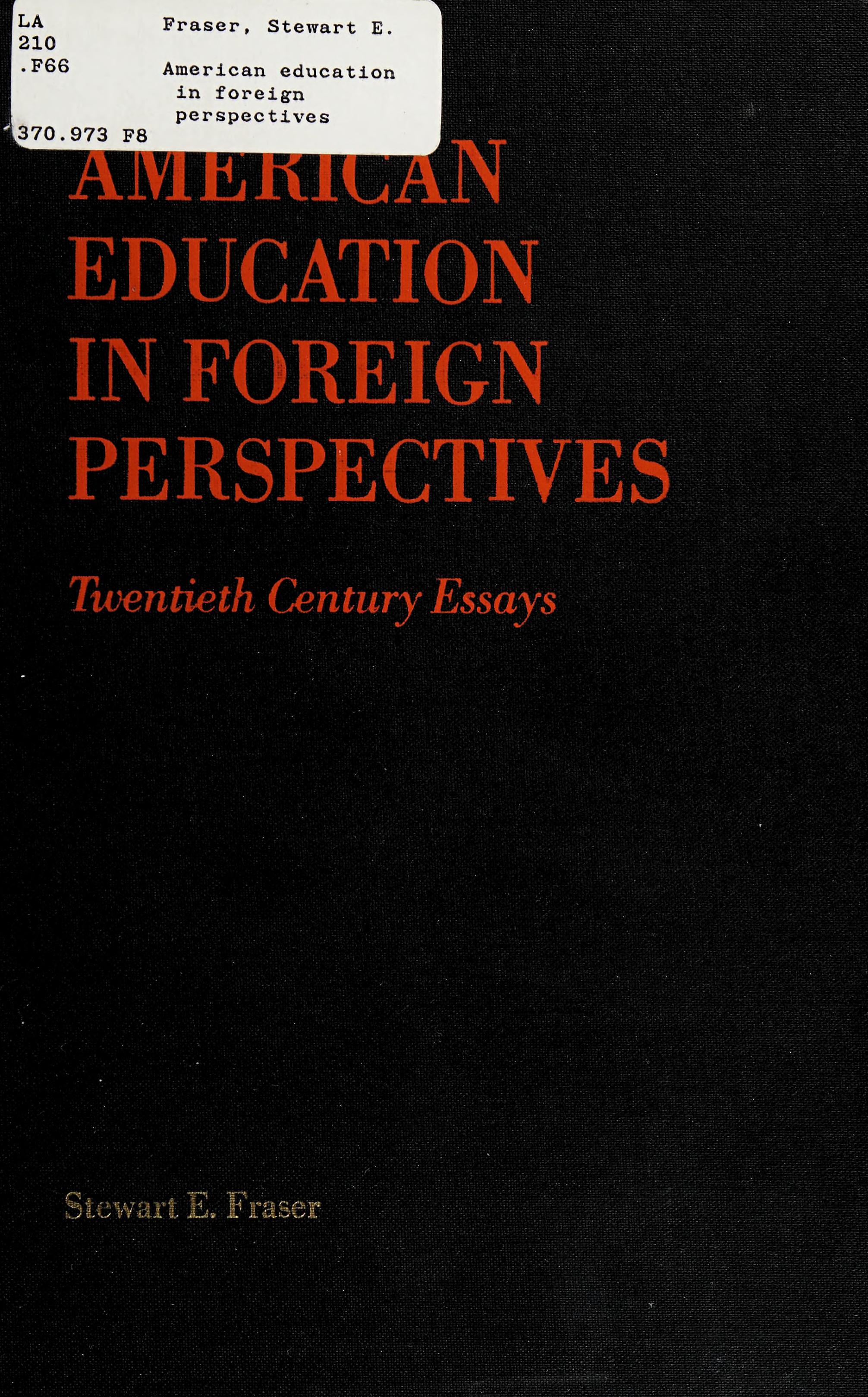 American Education in Foreign Perspectives