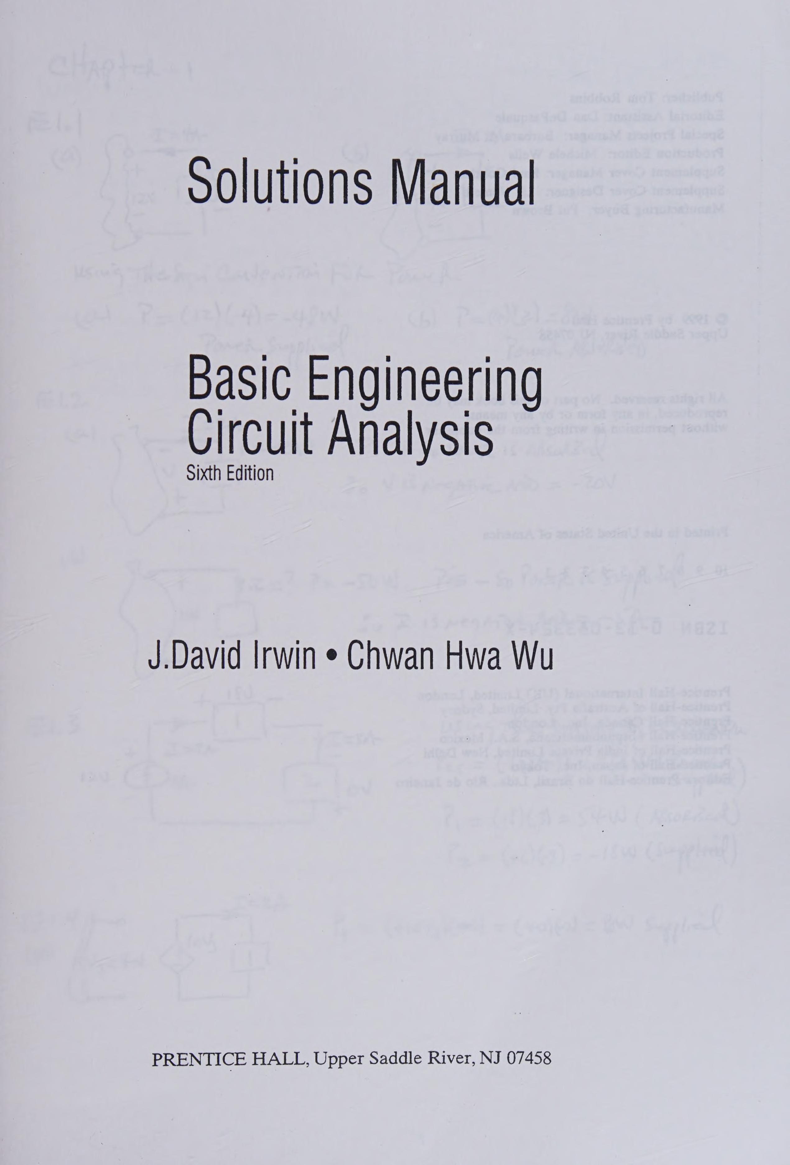 Basic Engineering - Circuit Analysis 6e Sol