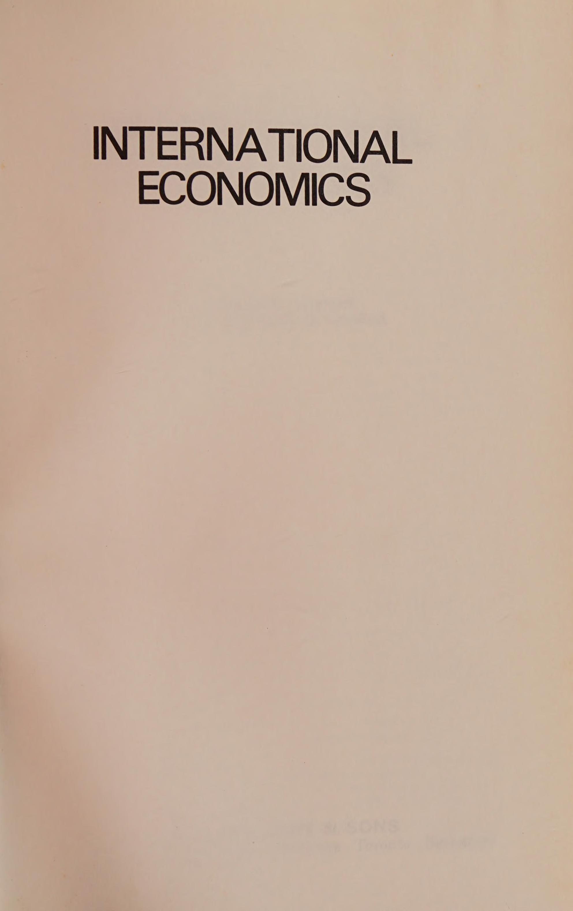 International Economics