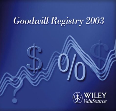 Goodwill Registry 2003 (ValuSource Accounting Software Products)