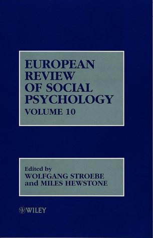European Review of Social Psychology Vol 10