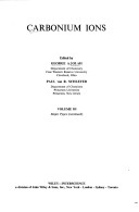 Carbonium Ions Reactive Intermediates in Organic Chemistry