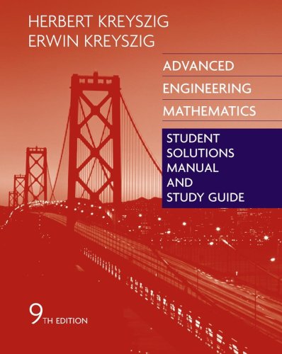 Advanced Engineering Mathematics, Student Solutions Manual And Study Guide