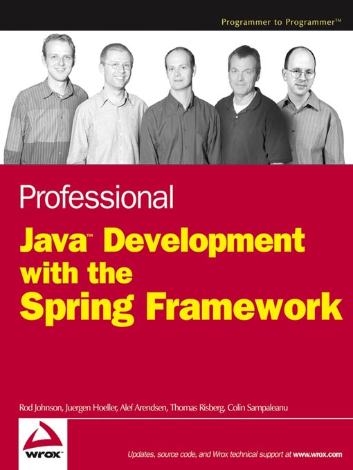 Professional Java Development With The Spring Framework