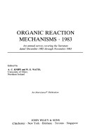 Organic Reaction Mechanisms 1983