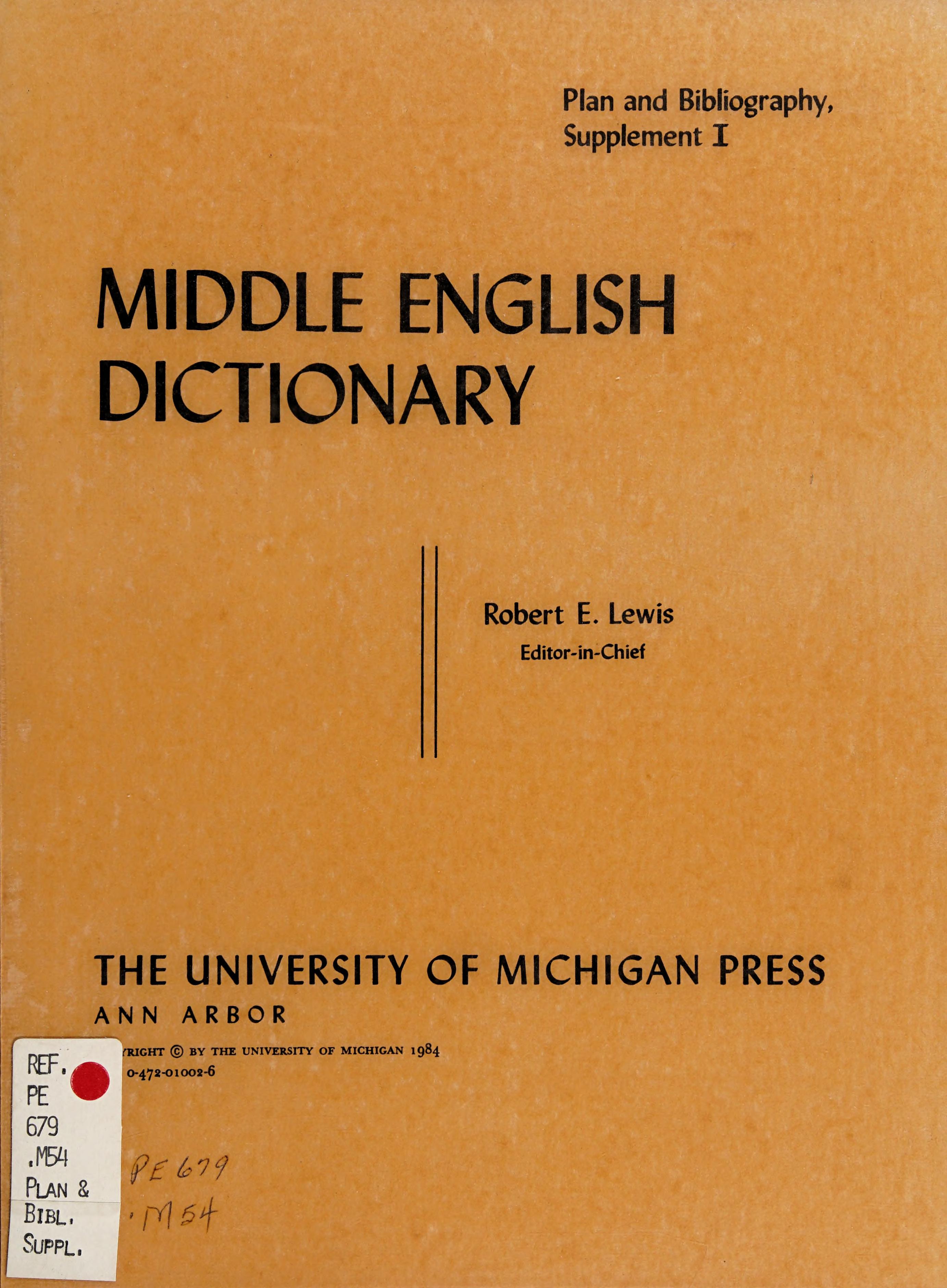 Middle English Dictionary