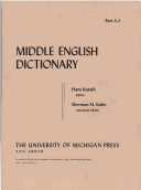 Middle English Dictionary