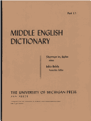 Middle English Dictionary