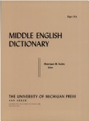 Middle English Dictionary