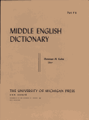Middle English Dictionary