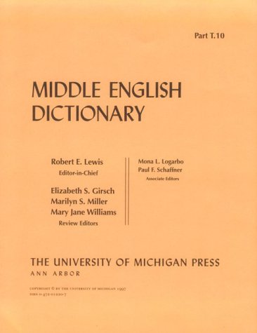 Middle English Dictionary