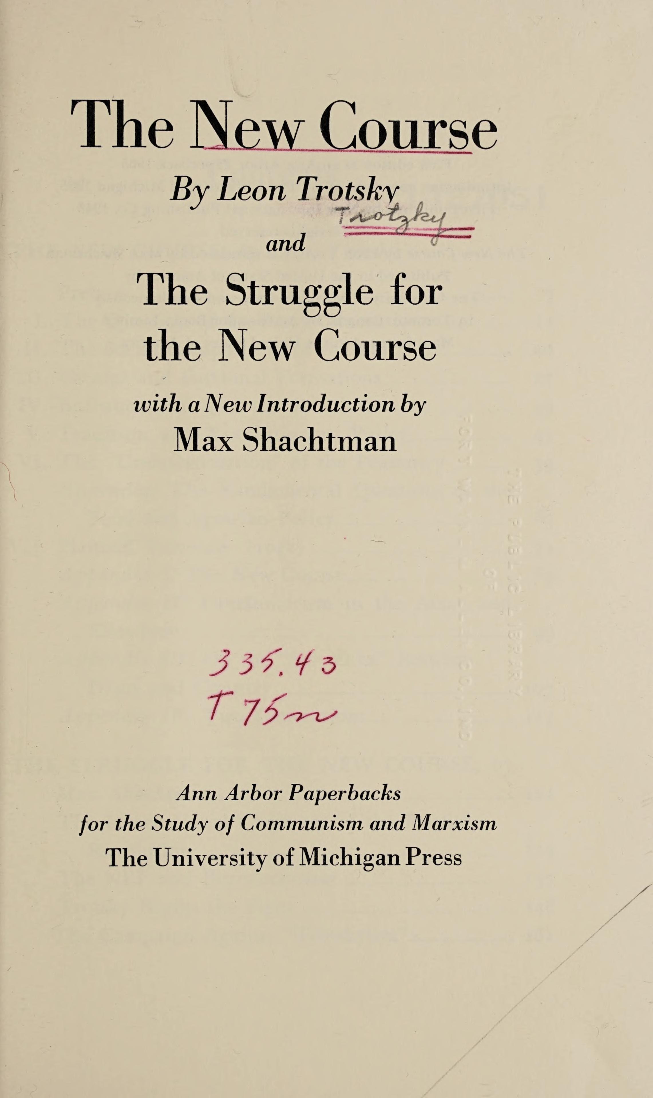New Course