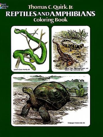 Reptiles And Amphibians Coloring Book