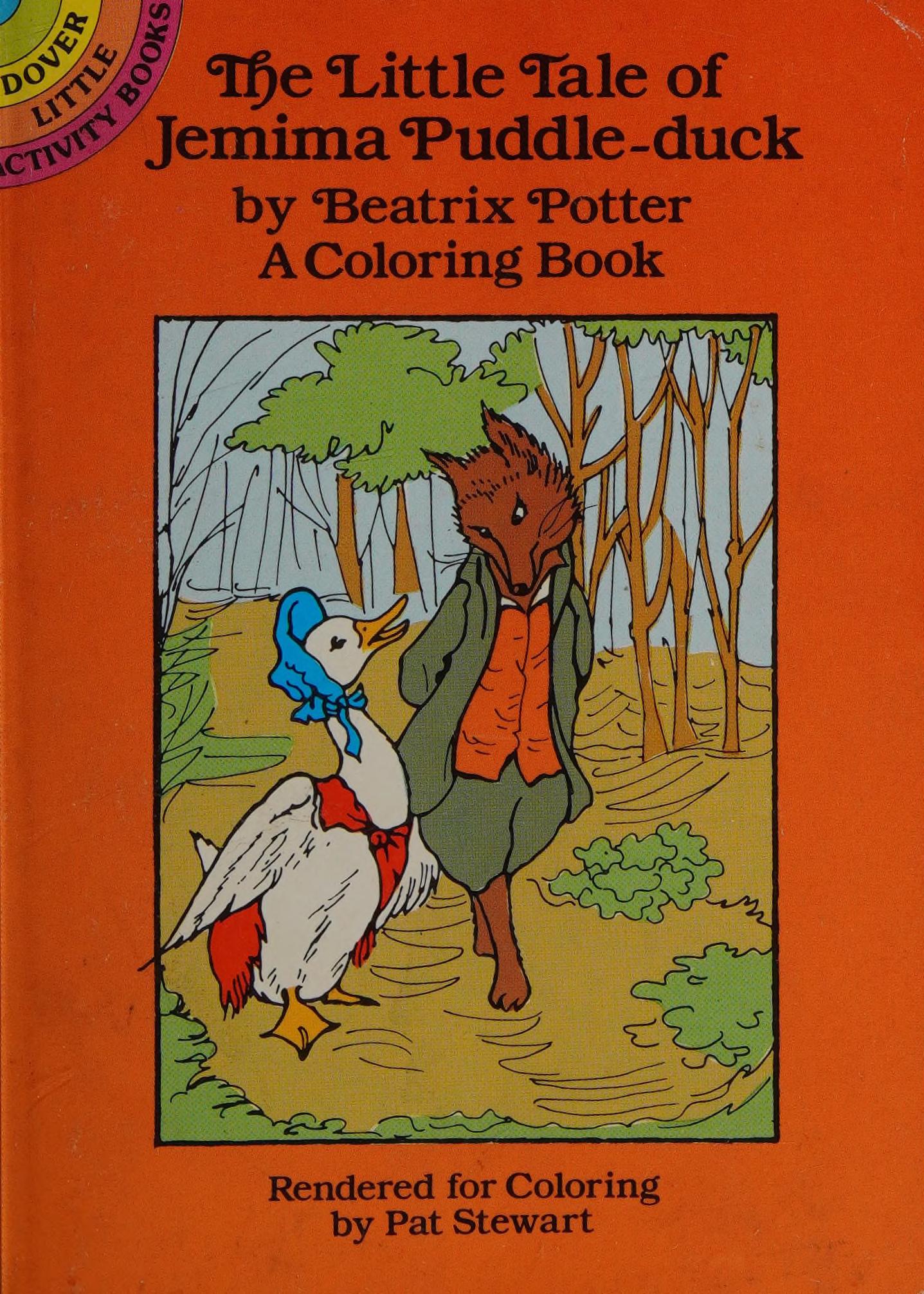 The Little Tale Of Jemima Puddle-Duck: A Coloring Book