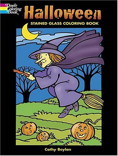 Halloween Stained Glass Coloring Book