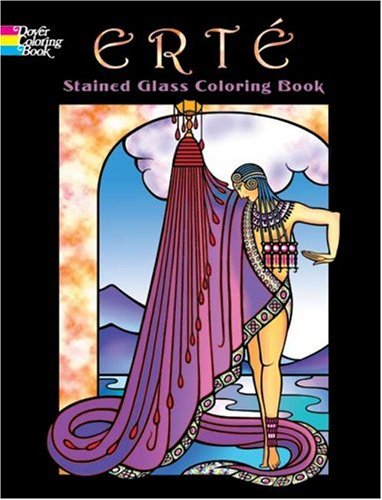 Erte Stained Glass Coloring Book