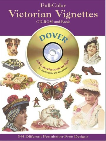 Full-Color Victorian Vignettes Cd-Rom and Book
