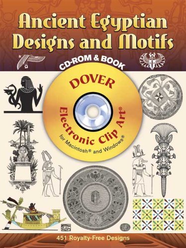 Ancient Egyptian Designs and Motifs Cd-Rom and Book