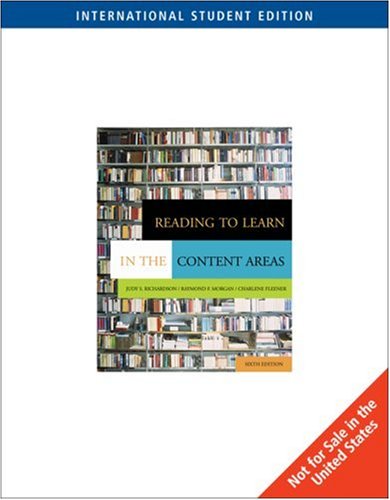 Reading To Learn In The Content Areas