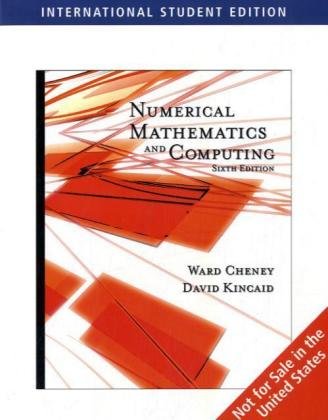 Numerical Mathematics And Computing