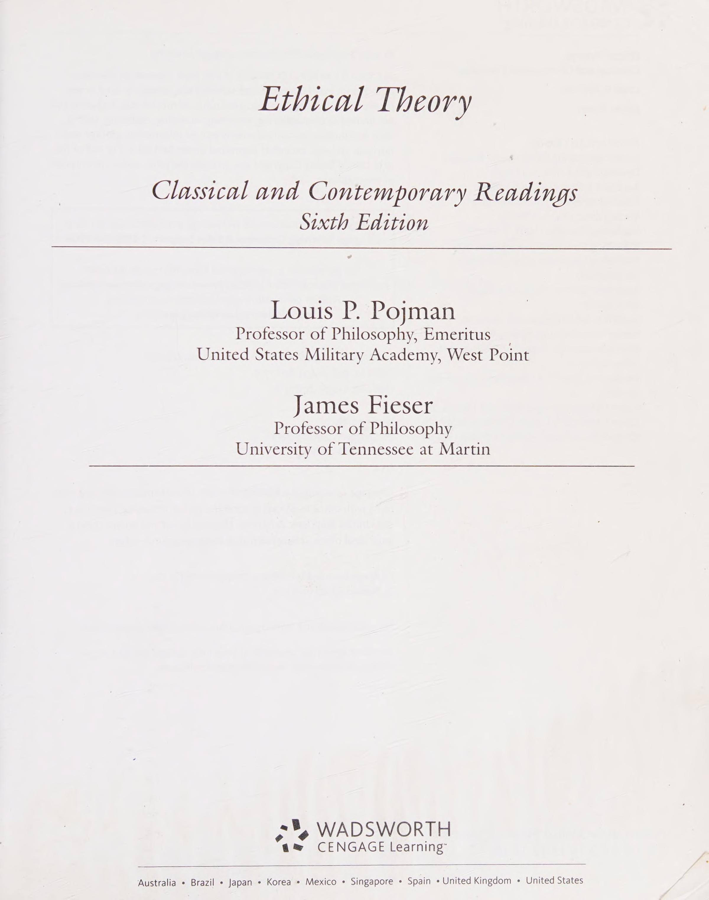 Ethical Theory