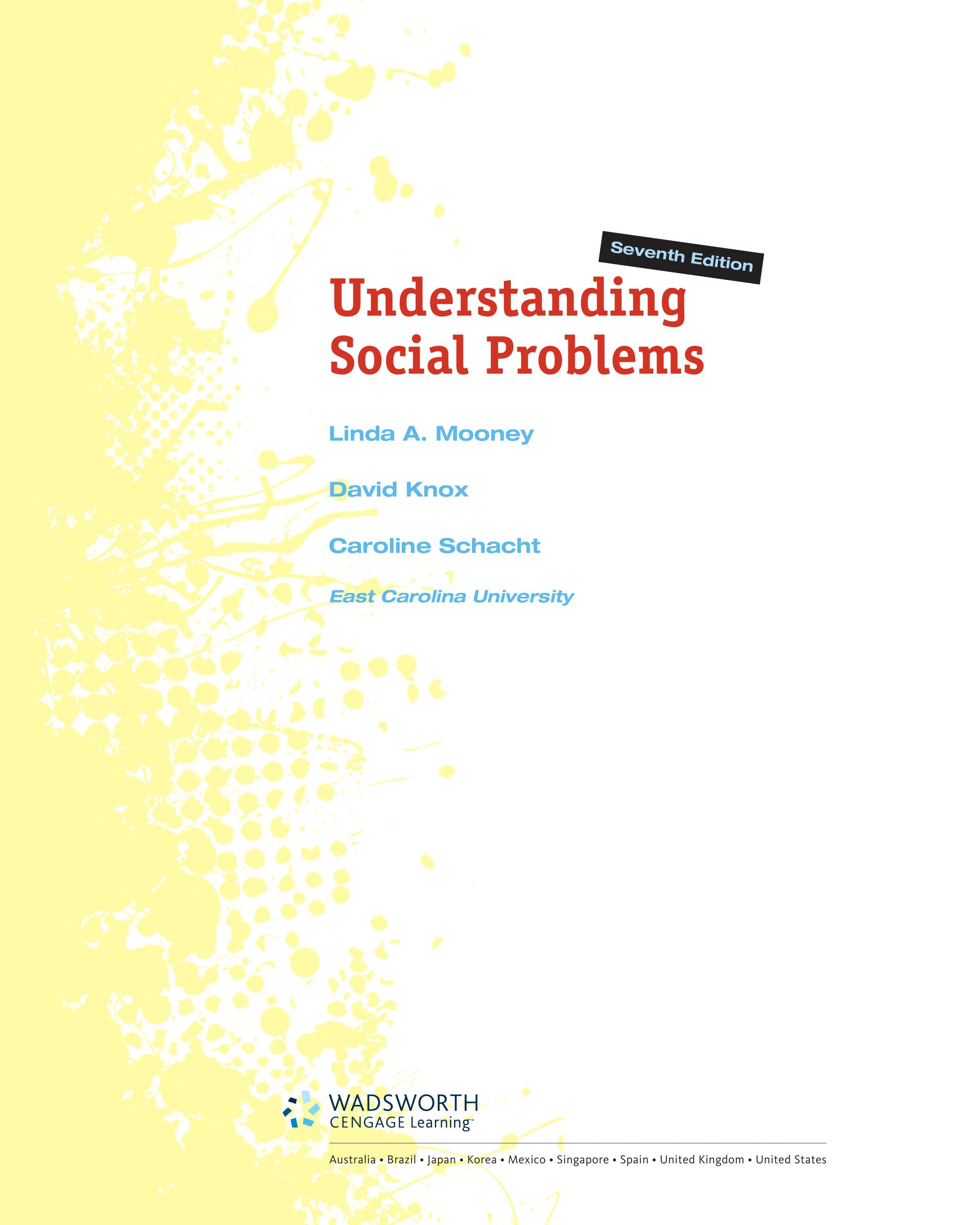 Understanding Social Problems