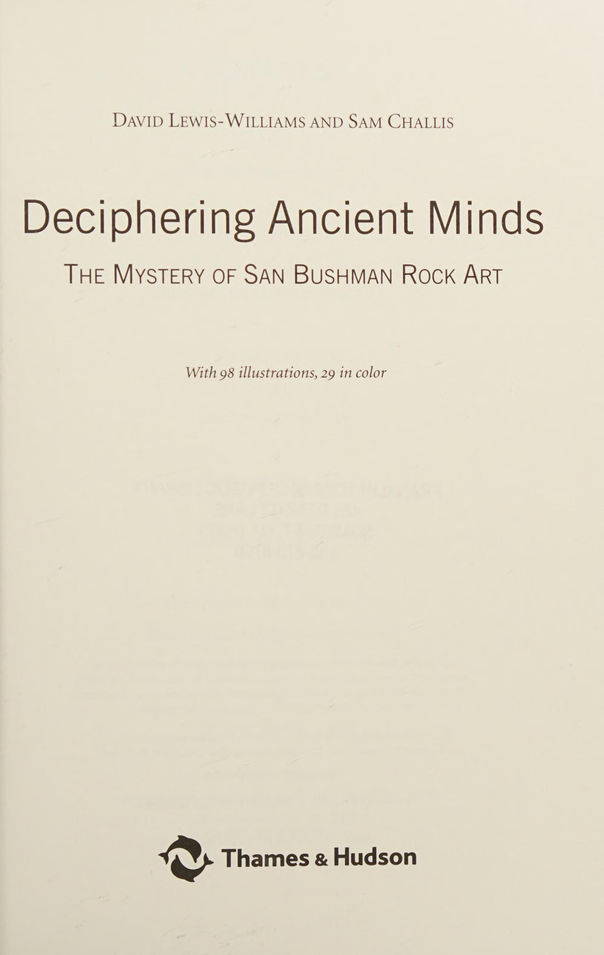Deciphering Ancient Minds