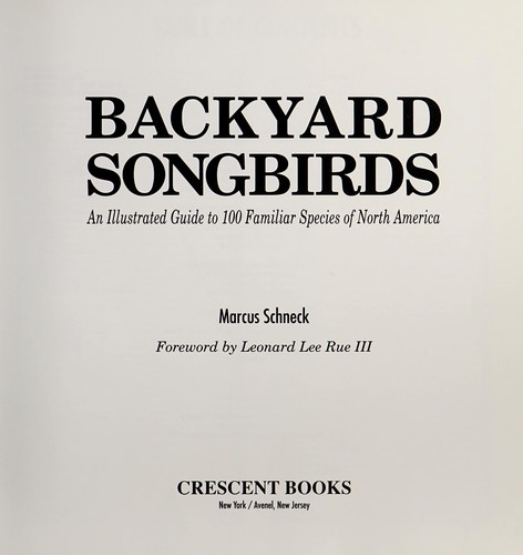 Backyard Songbirds