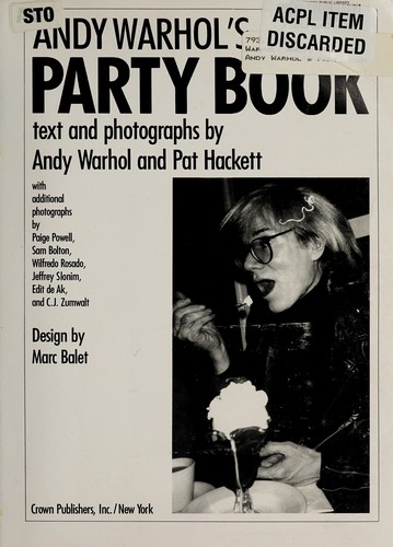 Andy Warhol's Party Book