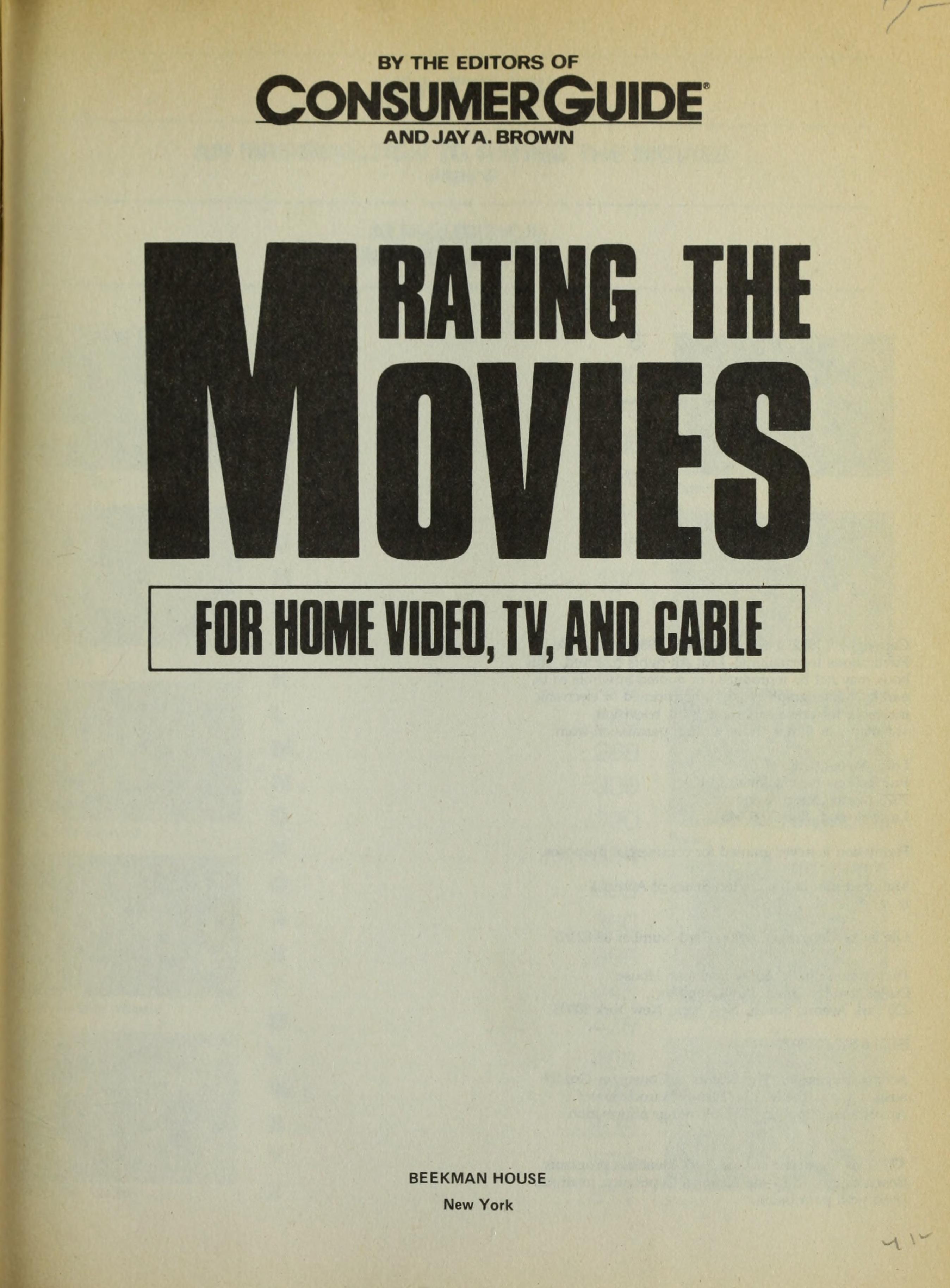 Rating the Movies