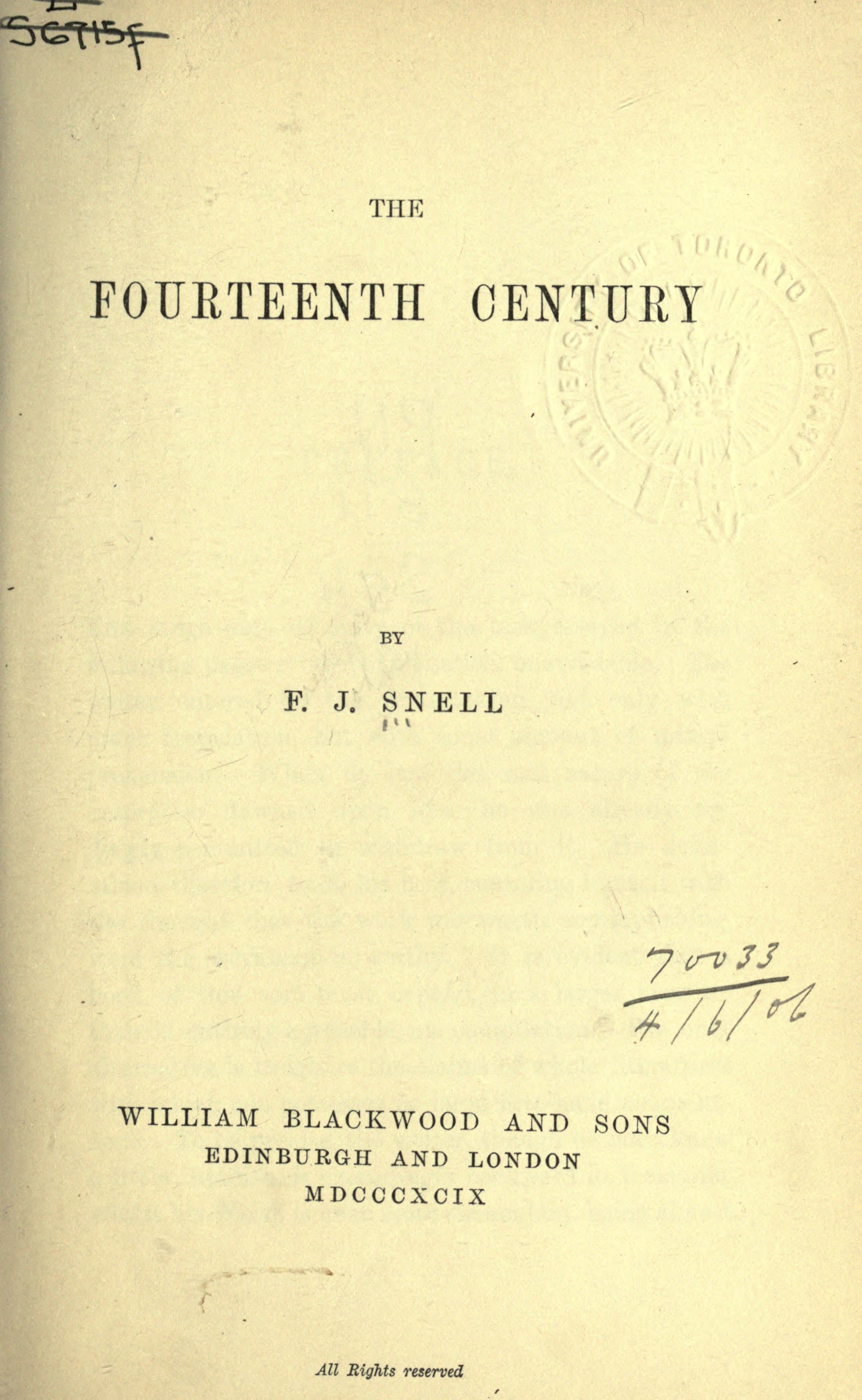 The Fourteenth Century.