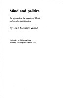 Mind and Politics an Approach to the Meaning of Liberal and Socialist