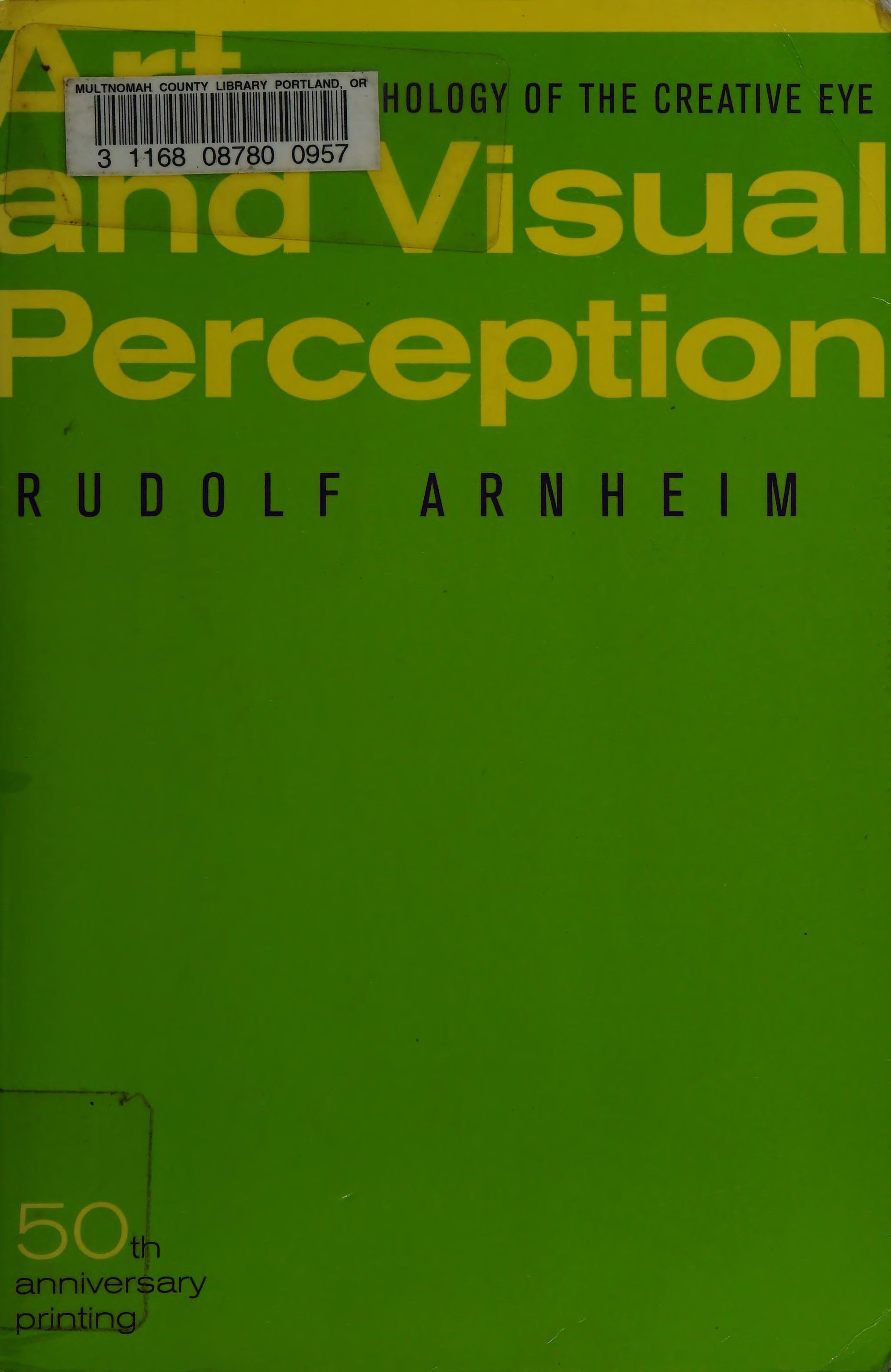 Art and Visual Perception