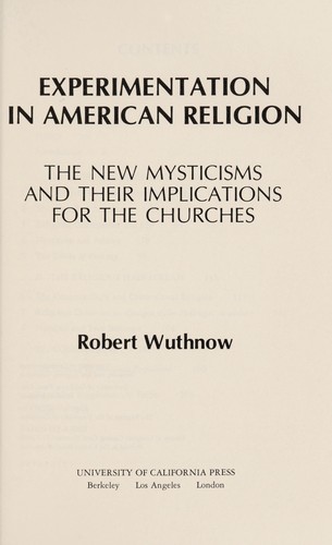 Experimentation in American Religion