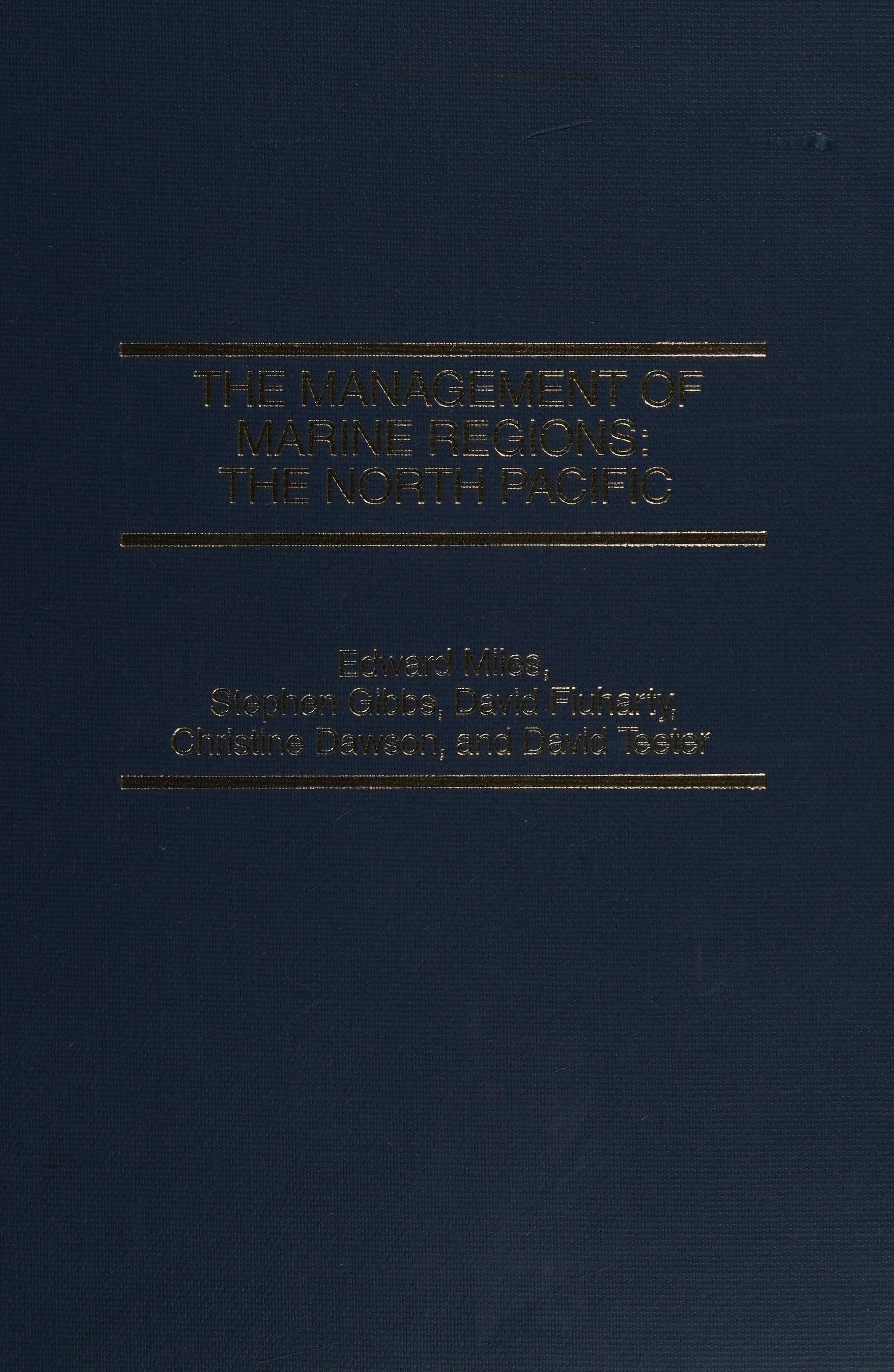 The Management of Marine Regions