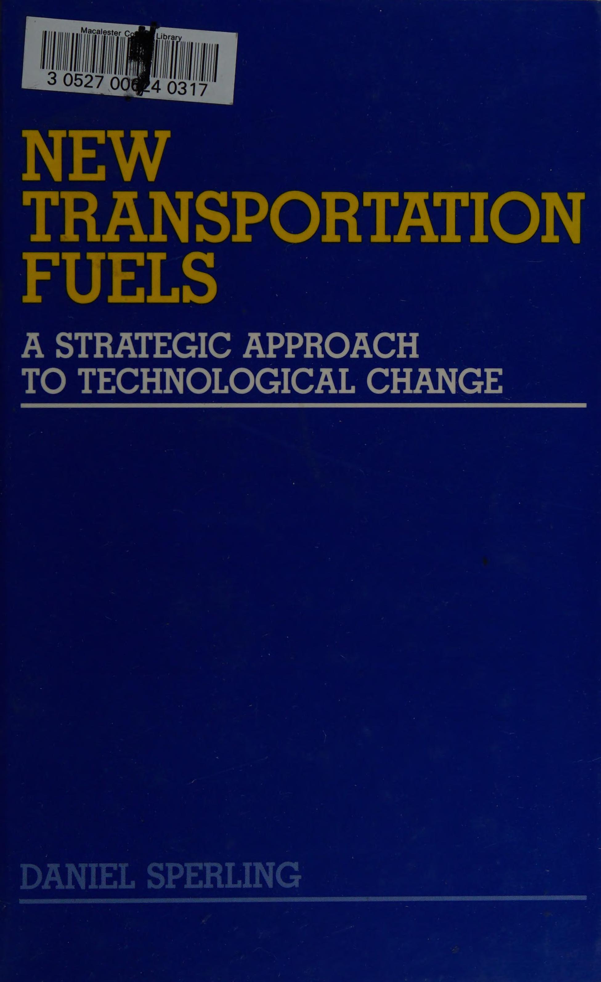 New Transportation Fuels