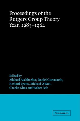 Proceedings Of The Rutgers Group Theory Year, 1983–1984