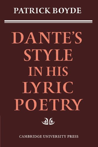 Dante'S Style In His Lyric Poetry