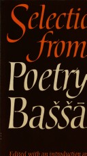 Selections From The Poetry Of Baššār
