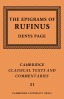 Rufinus: The Epigrams Of Rufinus