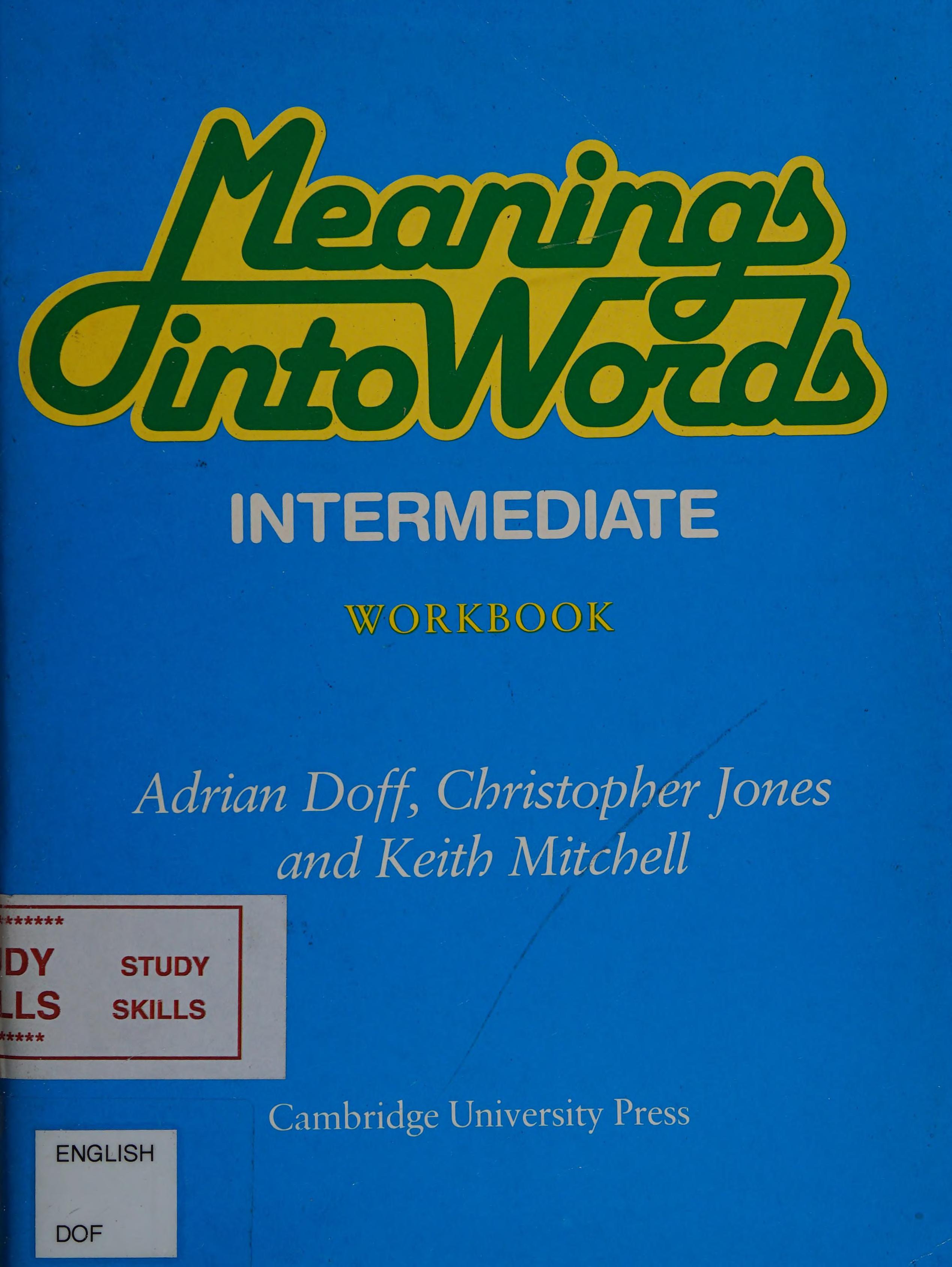 Meanings into Words Intermediate Cassette drills
