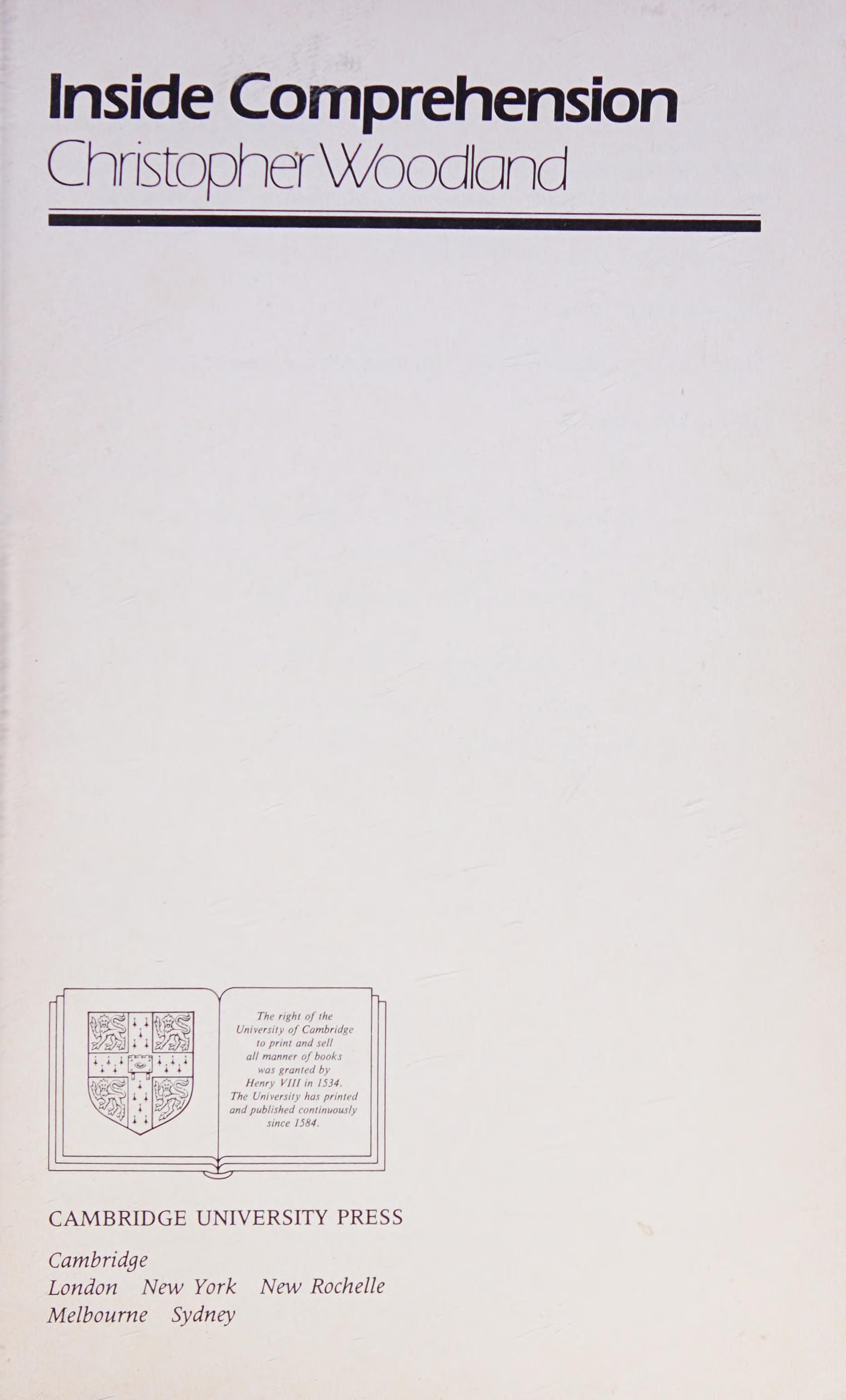 Inside Comprehension