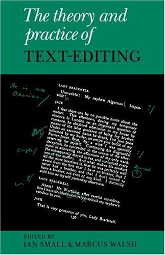 The Theory and Practice of Text-Editing