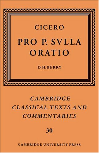 Cicero: Pro P. Sulla Oratio