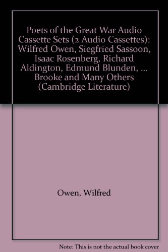 Poets of the Great War Audio Cassette Sets (2 Audio Cassettes)